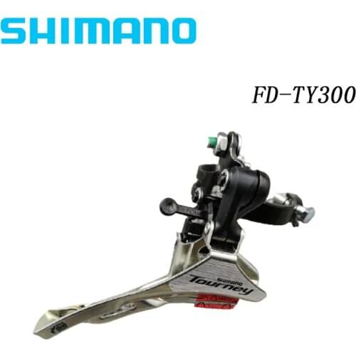 Shimano FD-TY300 Mountain Bike Front Derailleur Down Swing Iamok Clamp Band Mount 3x7/6-speed 28.6mm 31.8/34.9mm Bicycle Parts