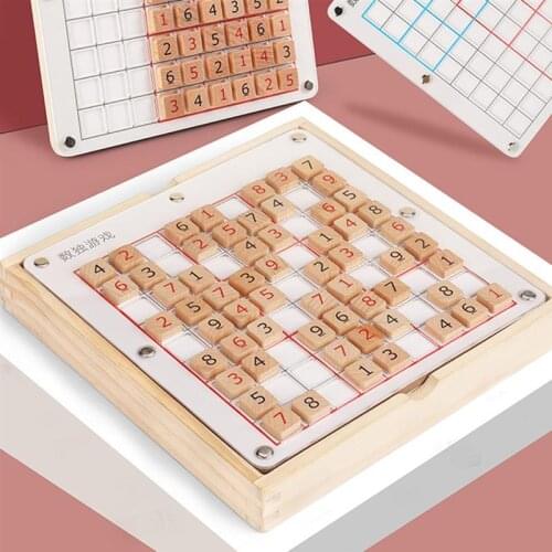 1pc Kids Sudoku Game Toy Kids Early Education 9 Grids Game Chess Board Games