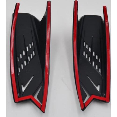 2pcs Black Unisex Mohawk Horns Accessories Racing Dirtbike With Tapes