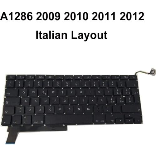 20pcs DHL EMS Free Shipping New for Macbook Pro 15 A1286 Italian IT Italy Layout Keyboard 2009-2012
