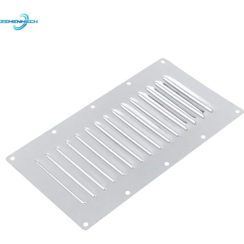 304 Stainless Steel Marine Boat Rectangular Venting Panel Air Vent Louver Grille Ventilation Louvered Ventilator Grill Cover