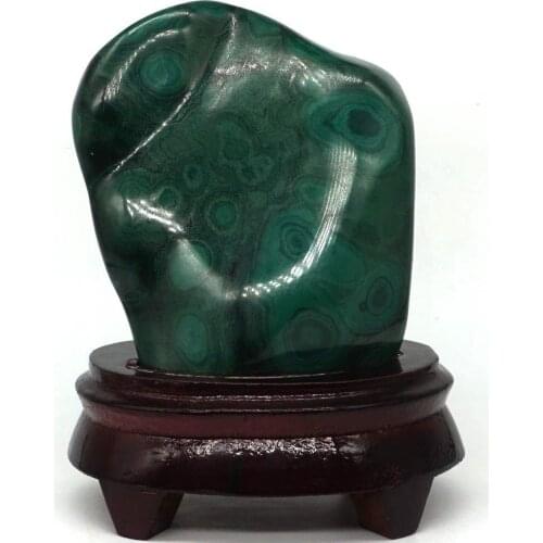 5.15" 100% Natural Green MALACHITE Freeform Polished CRYSTAL Gemstone Minerals