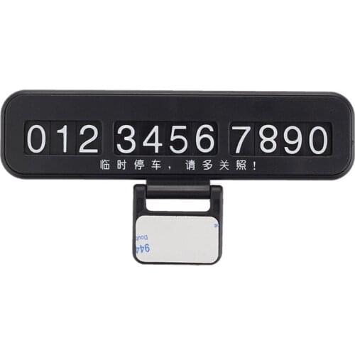 Vehicles Temporary Parking Card Sign with Adhesive Phone Number Sheet Automotive Interior Accessory Outdoor Park F19A