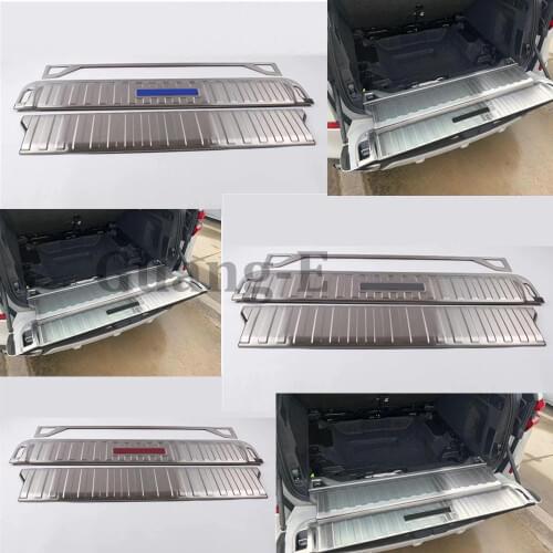 Car inner built rear bumper trunk trim plate lamp frame threshold pedal parts 1pcs For BMW X5 xDrive G05 2019 2020