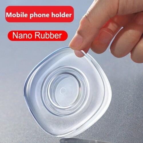 Seamless Nano Mobile Phone Holder Mobile Phone Stand Lazy Rubber Multi-Function Phone Stickers for Wall Suction Car Phone Stand