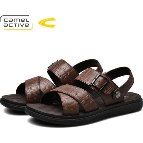 Camel Active 2019 New Genuine Leather Quick-Dryin Sandals Summer Quality Casual Sneakers Anti-Slippery Outdoor Beach Shoes 19361