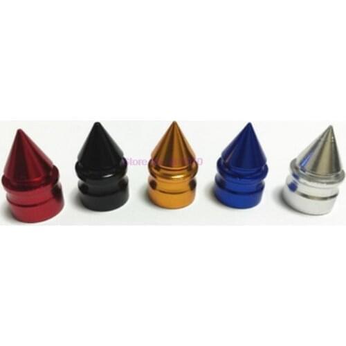 By DHL or Fedex 2000pcs aluminum short spike colorful car tire valve caps,novelty car wheel valve stems and cap.air dust cap new
