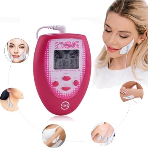 Electrotherapy Device Slimming Face Pulse Massager Jaw Exerciser EMS Facial Body Muscle Stimulator Electrode Beauty V Face Train