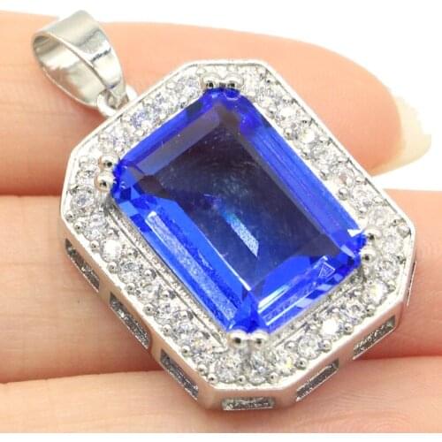 55x25mm Multi Color Big Swan Shape White Bright Cubic Zircon Pink Morganites Women Engagement 925 Sterling Silver Pendant