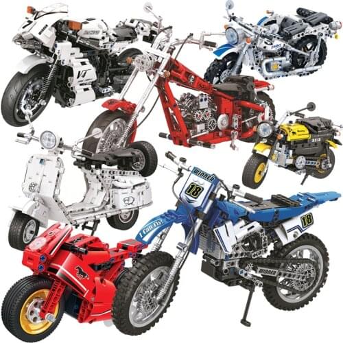 Creator City Vehicle building blocks Compatible technic truck racing motorcycle car bricks sets children boys toys girls