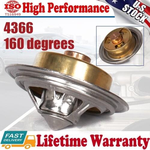 4366 Brass High-Flow Coolant Thermostats Parts 160 Degree For most Mopar Apps