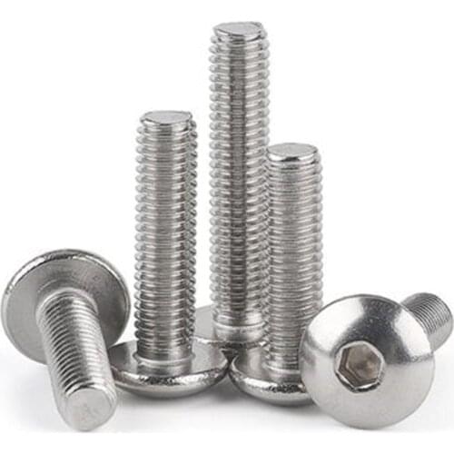 M3/M4/M5/M6 304 stainless steel large umbrella head hexagon screw flat head screw mushroom head diameter
