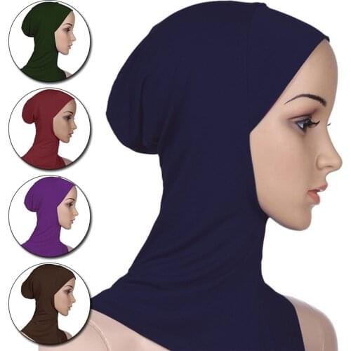Muslim Underscarf Women Veil Hijab Head Scarves Muslim Women Scarf Turbans Head For Women Womens Hijabs Hijab Caps Hat Islamic