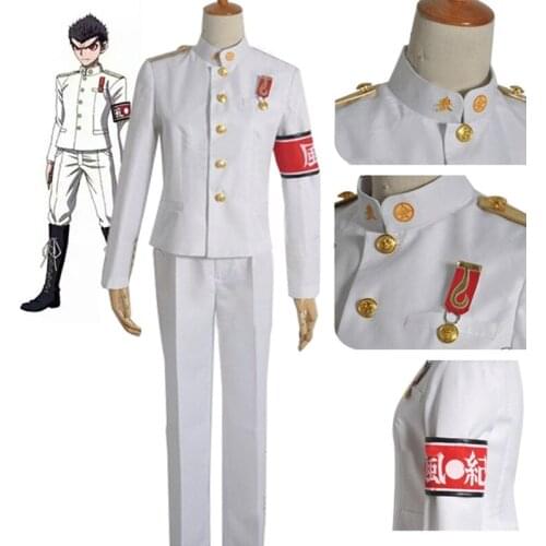 Danganronpa Dangan Ronpa Ishimaru Kiyotaka Uniform Men Halloween Christmas Party Cosplay Costume Jacket Pants