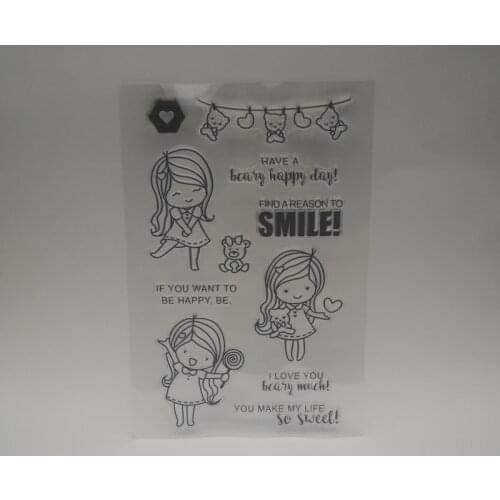 New transparent Silicone stencil for DIY Scrapbooking photo album decorative sheets