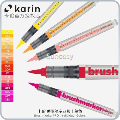 Original Poland Karin Karen Beauty Pen Brushmarker PRO | Monochrome | Warm Color Brush Pen markers Pen