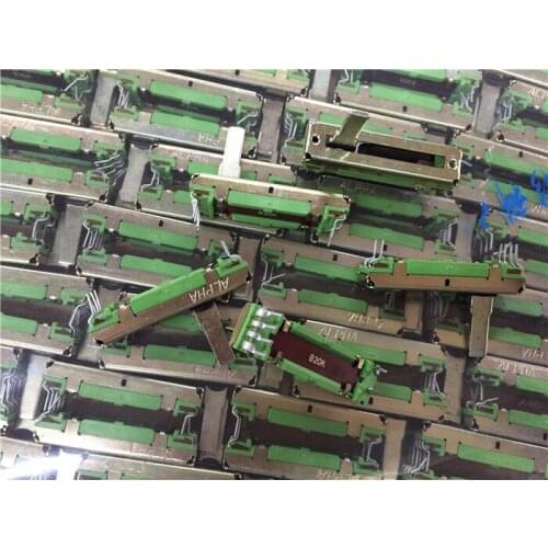 Original new 100% import 3.5cm double fader potentiometer B20K handle 15MMC (SWITCH)