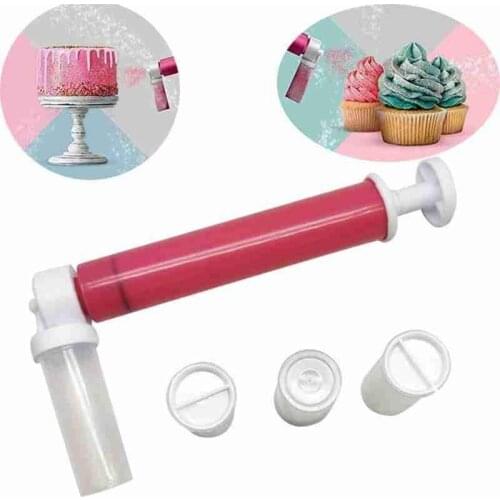 Cake Coloring Duster Cake Manual Airbrush Spray Gun Cake Desserts Decorating Coloring Baking Tool Cake Pastry Dusting Spray Tube