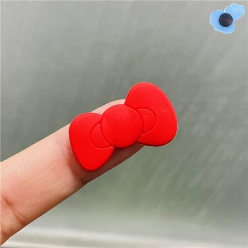 Wholesale 50pcs Bowknot Flower Heart PVC Shoes Accessories Garden Shoe Decorations Fit DIY Wristband Croc Jibz Charm