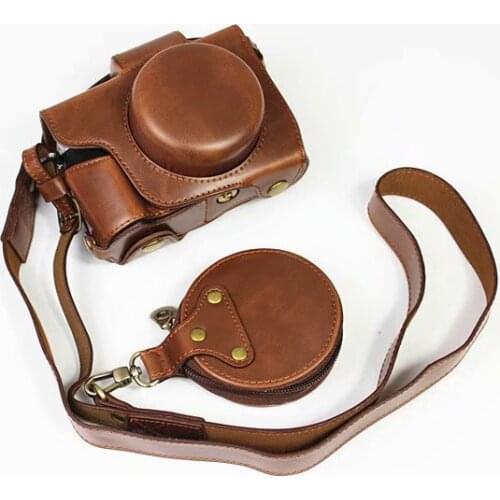 Leather Case Camera Bag Case Bottom Opening Version Protective Half Body Cover Base For Olympus M10 Mark IV 4 em10 4