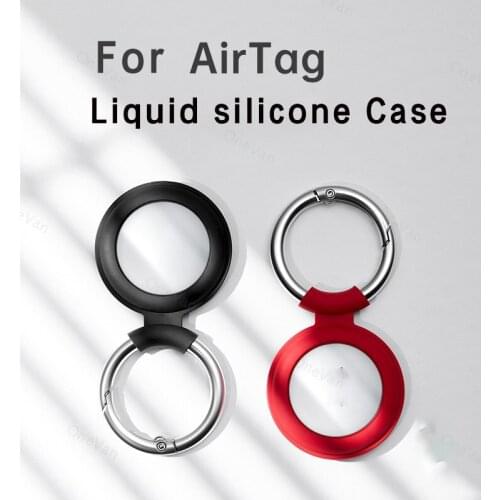 For Apple Airtags Liquid Silicone Protective Sleeve Locator Protective Sport Soft Plastic Shell Soft Silicone For Apple Airtags