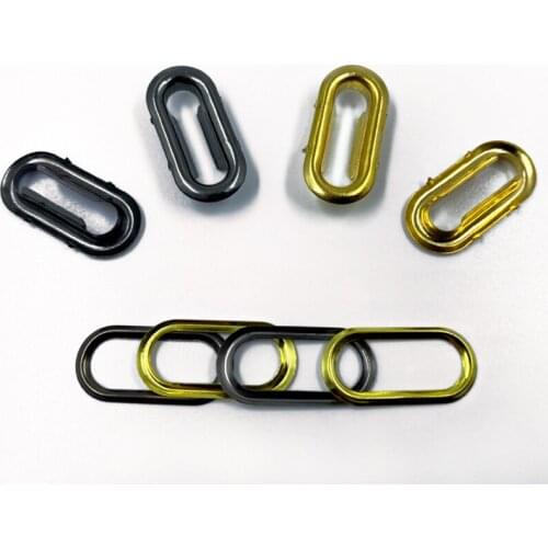 1 inch ( 25 mm ) Antique Brass Purse Oval Grommets with Washers Oval Eyelet Grommets 1000pcs/lot