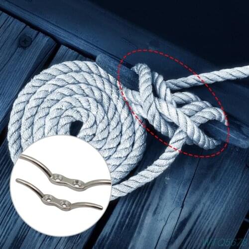1PC Marine Grade 316 Flagpole Cleat Hook Fixed Hook Flag Rope Cleat Flag Halyard Stainless Steel Flagpole Hook Rope Bolt