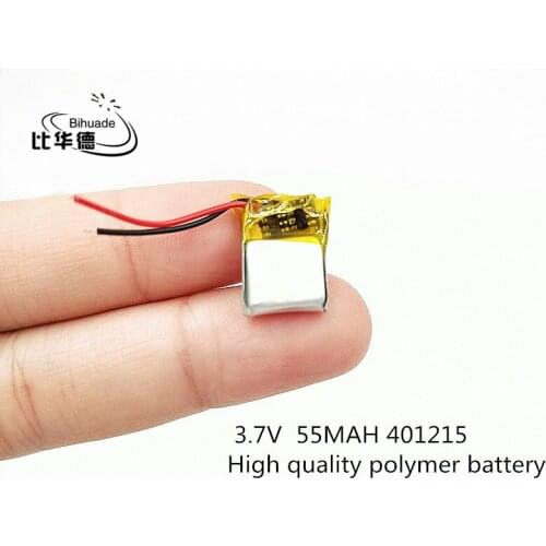 1pcs [SD] 3.7V,55mAH,[401215] Polymer lithium ion / Li-ion battery for TOY,POWER BANK,GPS,mp3,mp4,cell phone,speaker