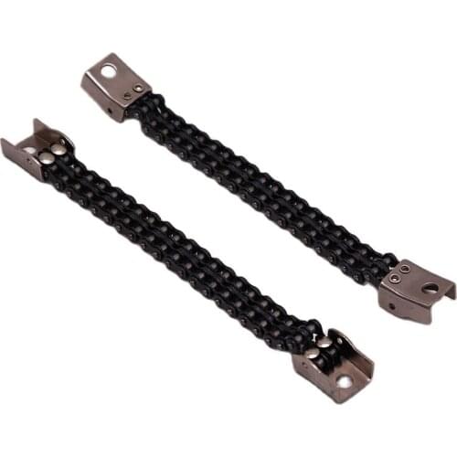 Bass Drum Pedal Chain Connecting Chain Link Replacement Hammer Beater Chain 16.8cm Length Black Percussion Parts for Drummer 1Pc