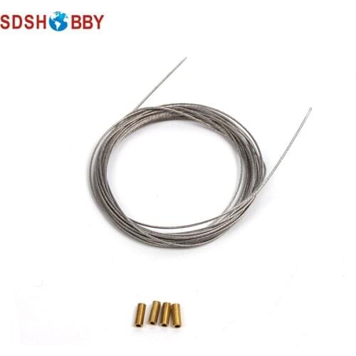 1pc* Steel Wire D0.6x1500mm D0.8x3000mm D1x3200mm with Copper Cover for Nitro Airplanes and Gasoline Airplanes