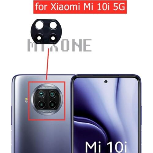 2pcs for Xiaomi Mi 10i 5G Camera Glass Lens Back Rear Camera Lens with 3M Glue Replacement Repair Spare Parts