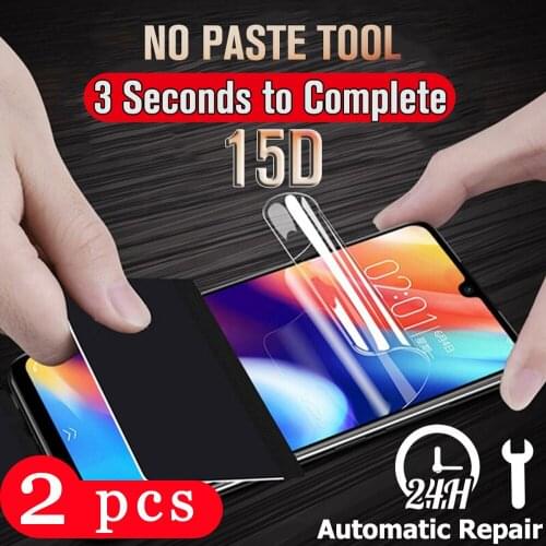 2Pcs soft full cover for xiaomi redmi note 8T 8A 8 7 pro hydrogel film Not Glass redmi 7A phone screen protector protective film