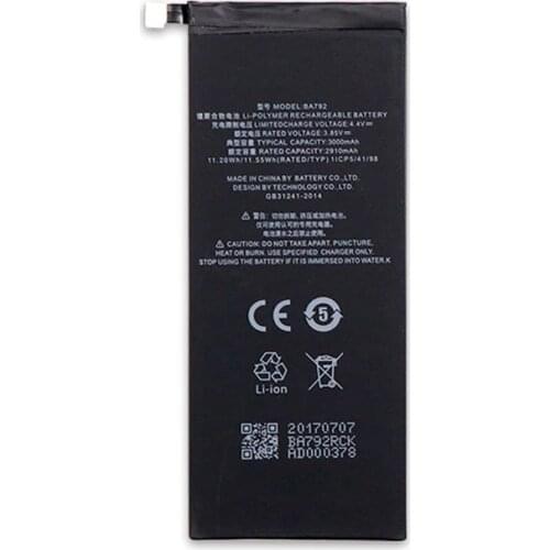 2pcs/lot BA792 Replacement Phone Battery ForMeizu Pro 7 3000mah Internal Phone Li-ion Battery