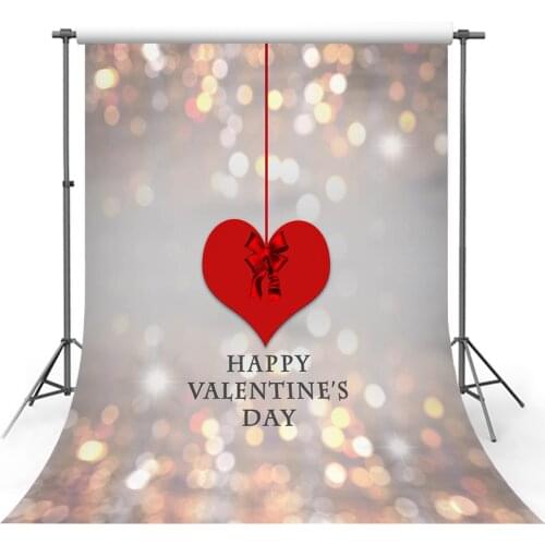 Avezano Happy Valentines Day Backdrops Love Heart Bow Shiny Photography Backgrounds Photo Studio Photozone Photocall Decoration
