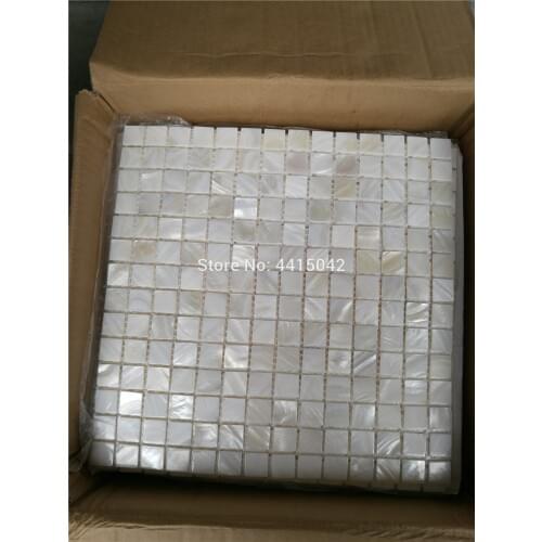 White mother of pearl mosaic tile for home decoration backsplash and bathroom wall tile shell mosaic tile 1 square meter/lot