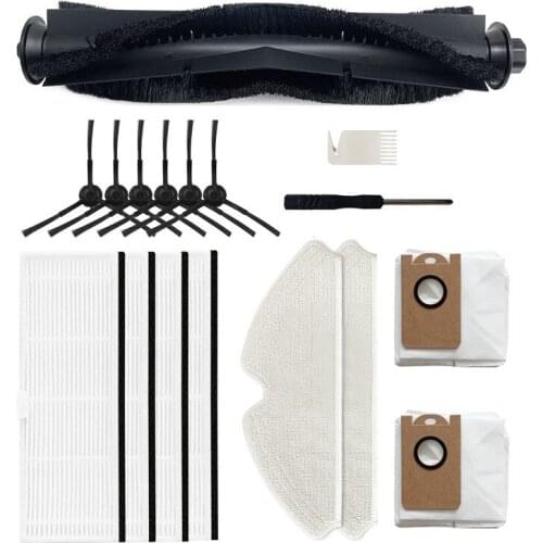 For Proscenic M7 Pro Robot Vacuum Cleaner Side Brush HEPA Filter Mop Cloth Dust Bag Replacement Accessories Parts Kits