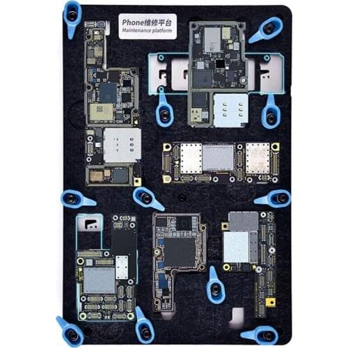 Qianli Double Side BGA Reballing Platform For Iphone X/XS/XS MAX/11/11 Pro/11Pro MAX Motherboard Tin Planting With Black Stencil