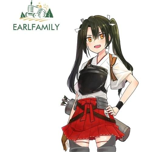 EARLFAMILY 13cm x 9.9cm for Dual Horsetail Car Sticker Motorcycle Car Bumper Stickers Fashion Fine Decal Vinyl Waterproof Decor