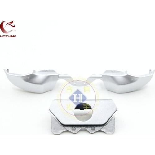 HOTHINK Silver LB RB Trigger Bumper Button & Guide Surround For XBOX One Elite Controller