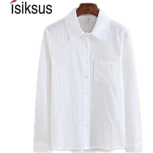 Женские белые рубашки Isiksus China At AliExpress