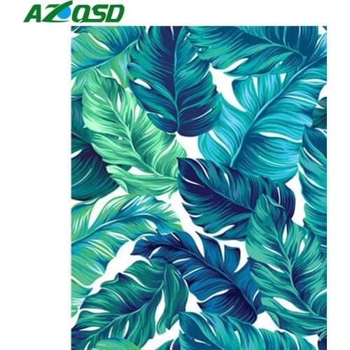 AZQSD Painting By Numbers Modern Flower DIY 40X50cm No Frame Abstract Art Oil Paint By Number Canvas Wall Set Decoration