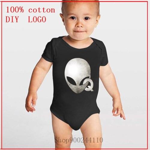 Baby Girls Clothes Qanon Alien Fashion Infant Baby Boys Clothes Short Sleeved Baby Bodysuits cute Roupas de bebe Clothing Sets