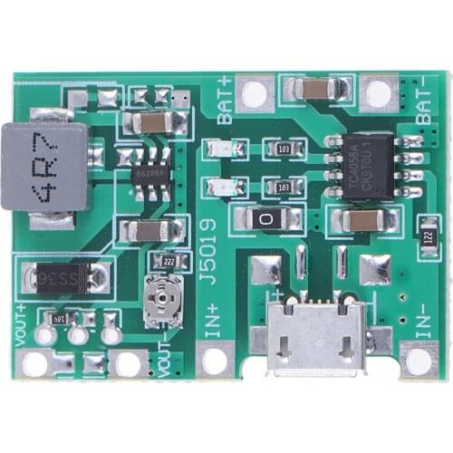 Lithium Li-ion 18650 3.7V 4.2V Battery Charger Board DC-DC Step Up Boost Module Integrated Circuits