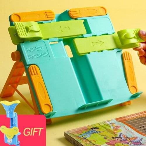 Kawaii Portable Book Stand Reading Bookshelf Computer Book Stand School Office + Eyesight Corrector Christmas Gift