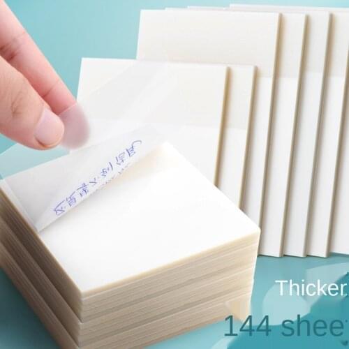 Transparent sticky notes with scrapes stickers sticky simple high-value note paper for Student office stationery back to school