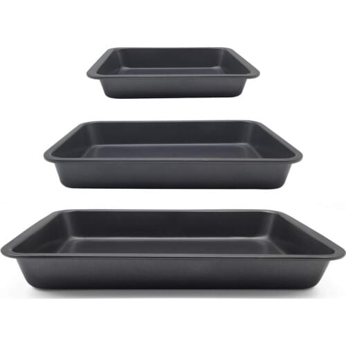 9/11/12inch Non-Stick Rectangle Baking Pan Stainless Steel Roaster Oven Baking Pan Cookie Sheet Mini Muffin Cupcakes Trays
