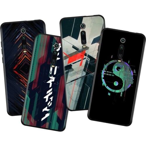 ESports Game Gaming Striped Art For Xiaomi Redmi K40 Gaming K30i K30T K30S K30 Ultra K20 10X Pro Black Silicone Phone Case