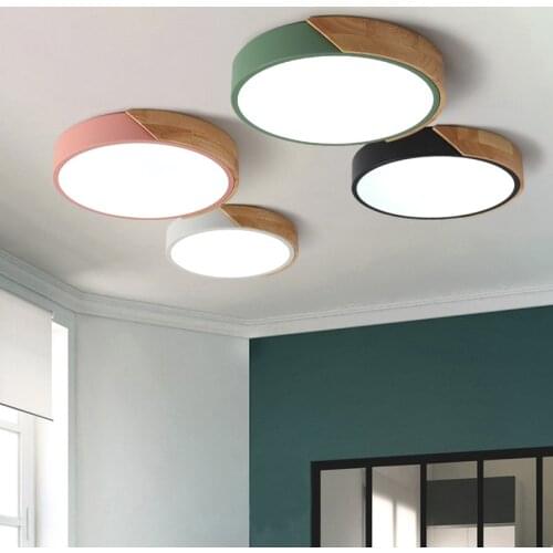 Modern Bedroom Led Ceiling Light Room Lights Lighting Fixture Ultrathin Led Ceiling Lamp Wooden Ceiling Lamp for Living Room