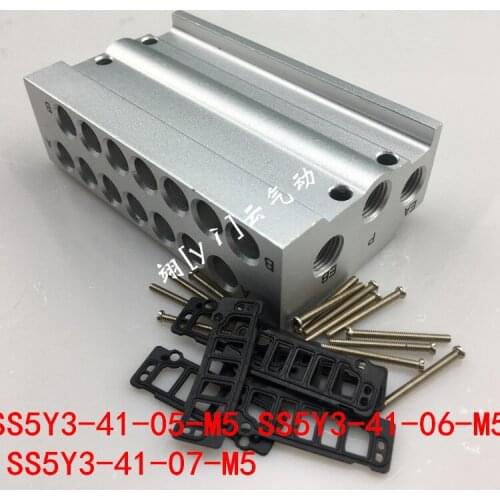 SS5Y3-41-05-M5 SS5Y3-41-06-M5 SS5Y3-41-07-M5 C4 C6 SMCtype manifold solenoidvalve base series solenoid valve junction plate
