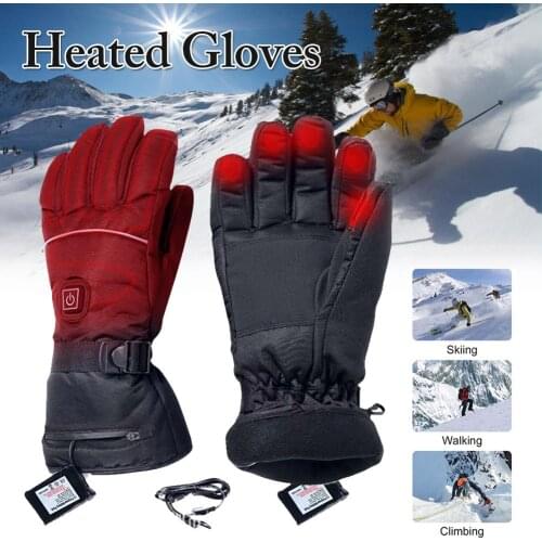Electric Heated Electric Heated Gloves Motorcycle Gloves Temperature 3 Speed Adjustment Hand Warmer Lithium Batteries Gloves